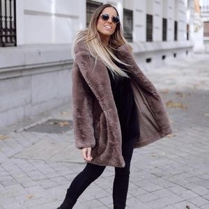Zara faux fur coat